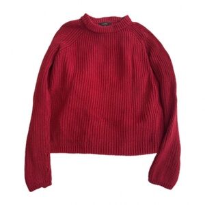 Quince Red Fisherman Sweater